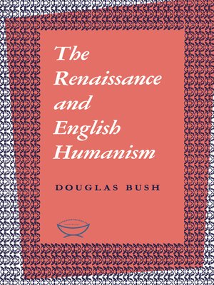 cover image of The Renaissance and English Humanism